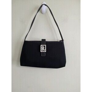Vintage Lauren Ralph Lauren Rare Black Purse Handbag Bag Monogram